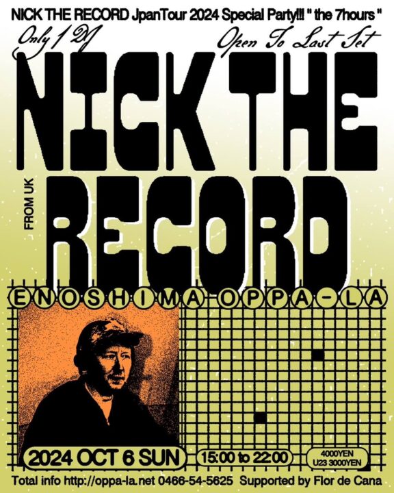 2024.10.06.SUN<br>NICK THE RECORD JpanTour 2024 Special Party!!! " the 7hours "